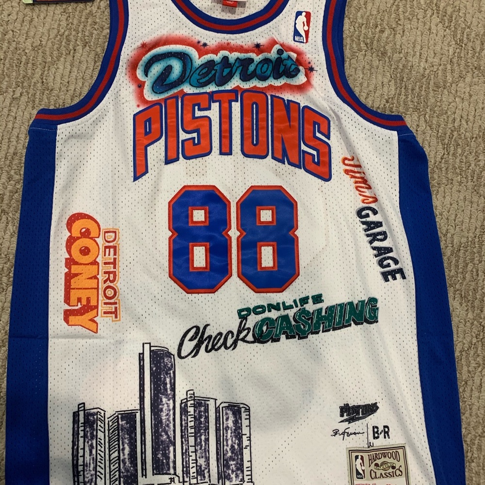 Detroit Mitchell & ness jersey